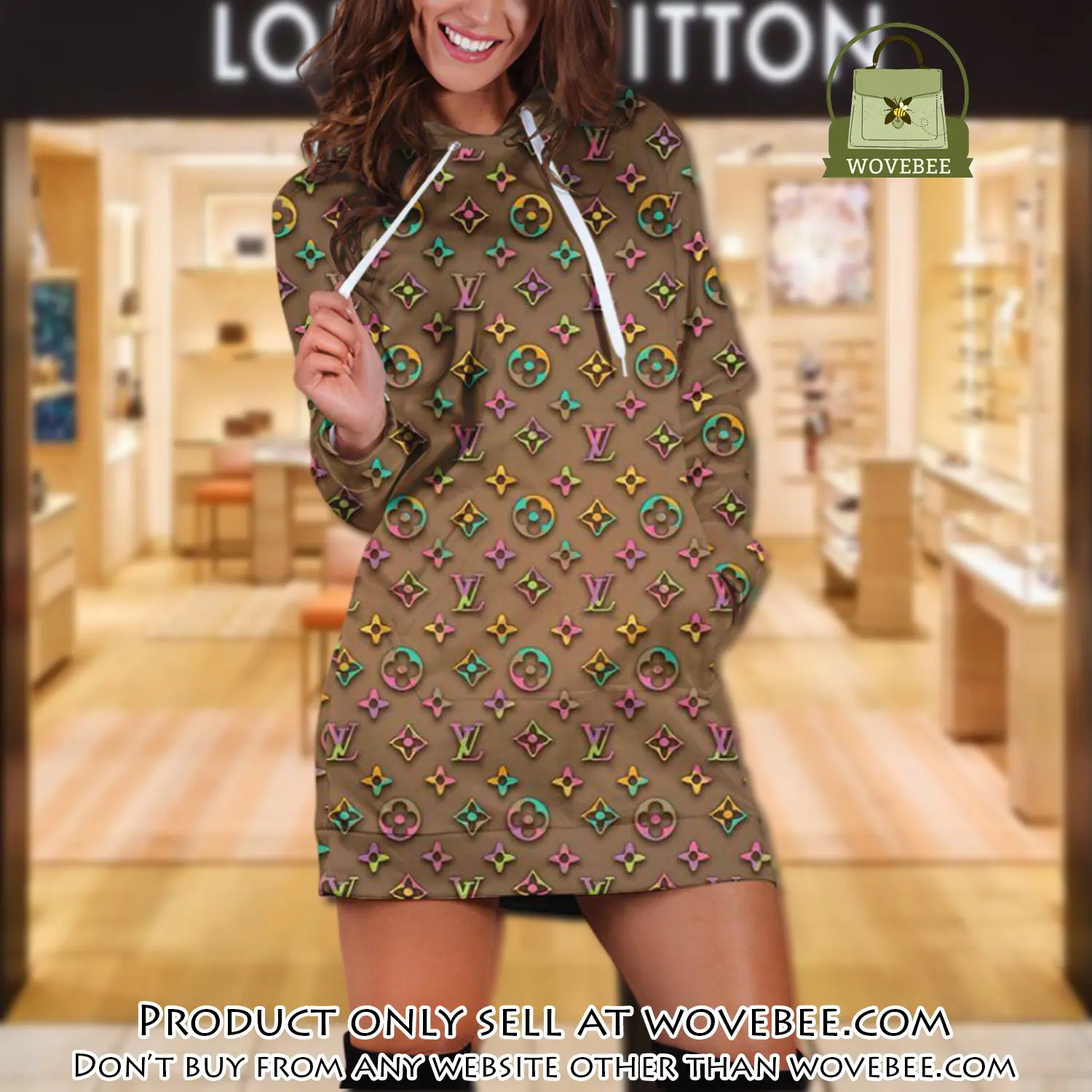 Lv premium luxury brand hoodie dress for women hdl1023 wvb1142403